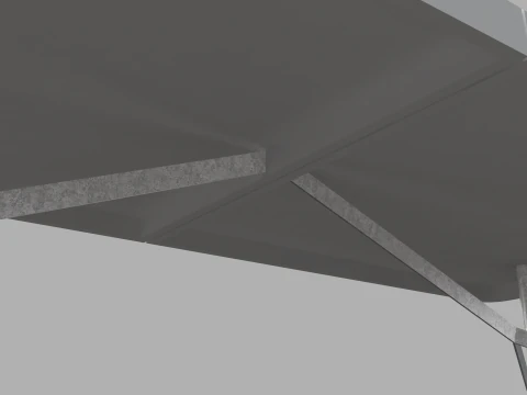 Folding Table - 6 Ft 3D Model
