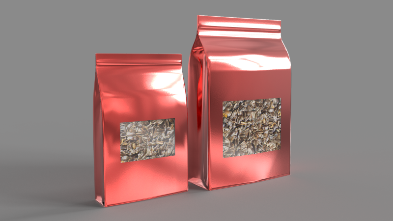 Food Bags 3D Model .c4d .max .obj .3ds .fbx .stl .blend