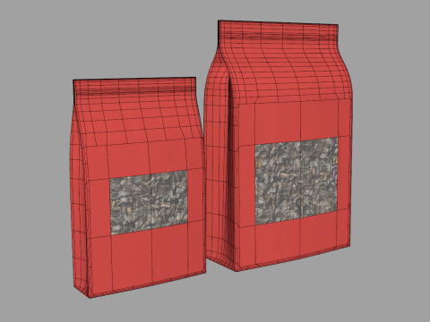 Food Bags 3D Model