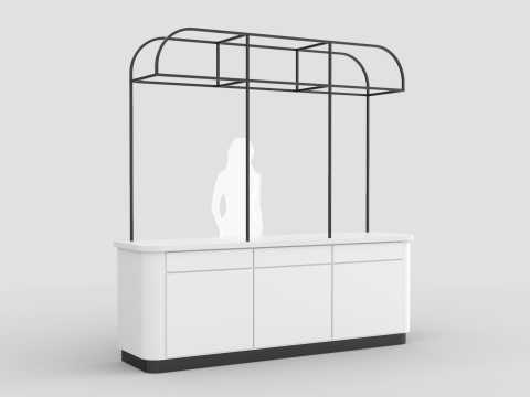 Food Display Stand 2 3D Модель