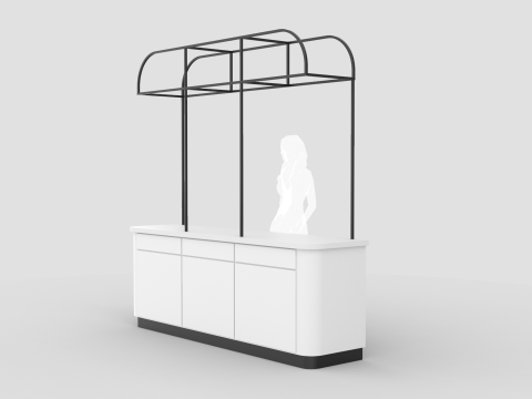 Food Display Stand 2 Modello 3D