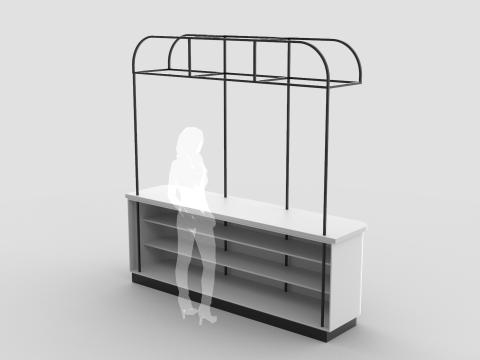 Food Display Stand 2 Modello 3D
