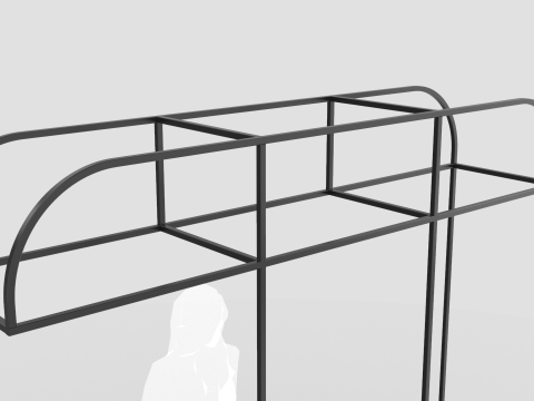 Food Display Stand 2 Modello 3D
