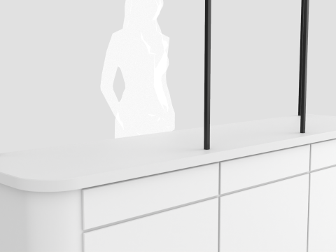 Food Display Stand 2 Modello 3D