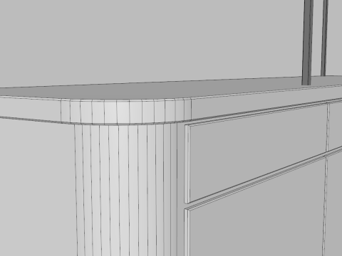 Food Display Stand 2 Modello 3D