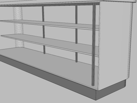 Food Display Stand 2 Modello 3D
