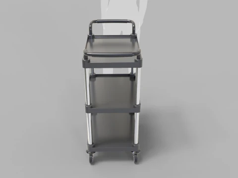 Food Service Cart 3D Model