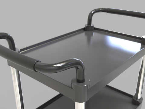 Food Service Cart 3D Model