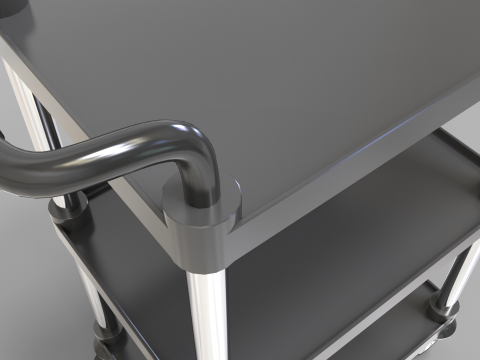 Food Service Cart 3D Модель