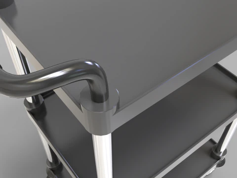 Food Service Cart 3D Model