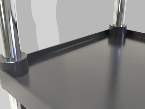 Food Service Cart 3D Model