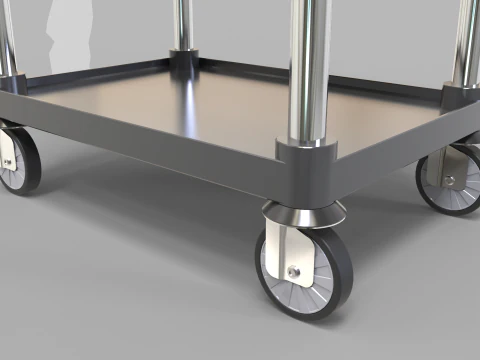 Food Service Cart 3D Model