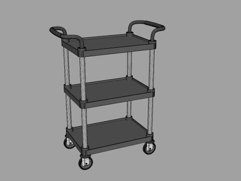 Food Service Cart 3D Модель