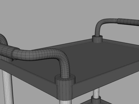 Food Service Cart 3D Model
