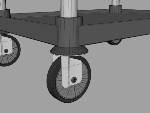 Food Service Cart 3D Model