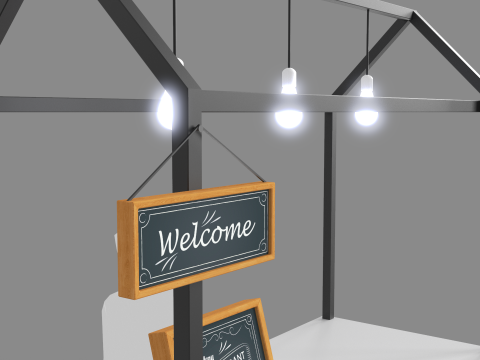 Food Stand - Cart 1 3D Model