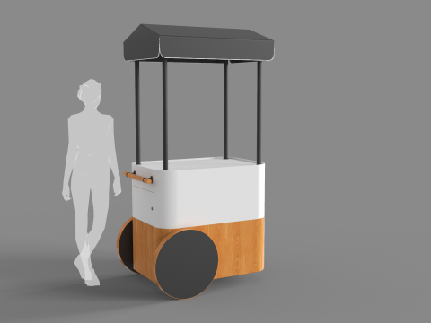 Food Stand - Cart 2 3D Модель