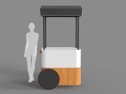 Food Stand - Cart 2 3D Model