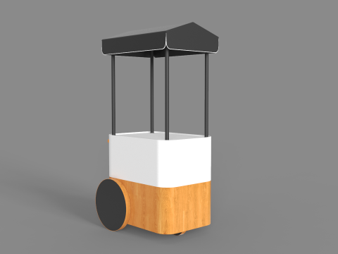 Food Stand - Cart 2 3Dモデル