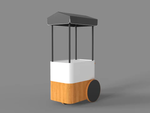 Food Stand - Cart 2 3D Model