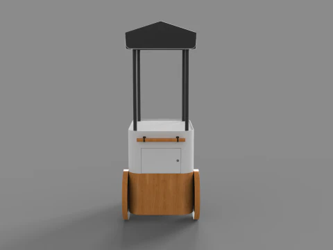 Food Stand - Cart 2 3D Model