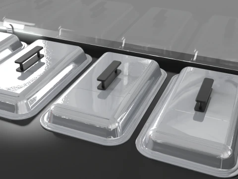 Food Stand - Cart 3 3D Model