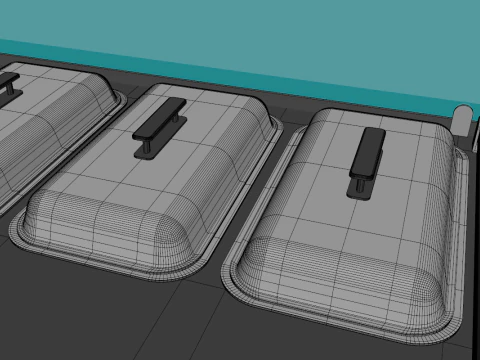 Food Stand - Cart 3 3D Model