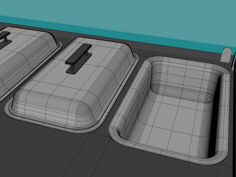 Food Stand - Cart 3 3D Model