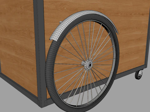 Food Stand - Cart 3 3D Model