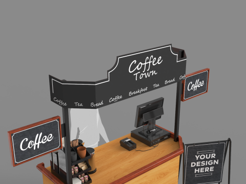 Food Stand - Cart 4 3D Modell