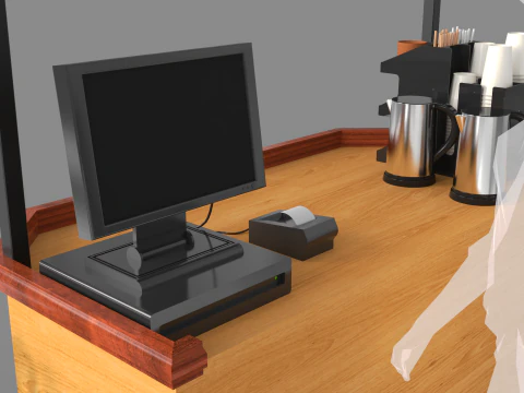 Food Stand - Cart 4 3D Model