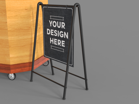 Food Stand - Cart 4 3D Modell