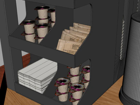 Food Stand - Cart 4 3D Model