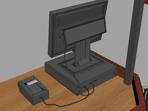 Food Stand - Cart 4 3D Modell