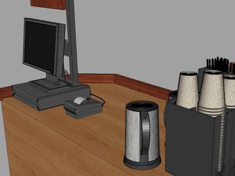 Food Stand - Cart 4 3D Modell