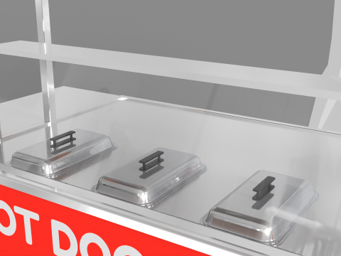 Food Stand - Cart 5 Model 3D