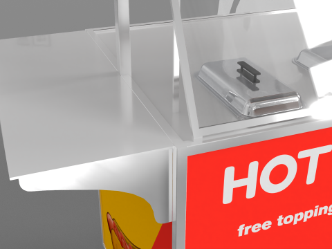 Food Stand - Cart 5 Model 3D