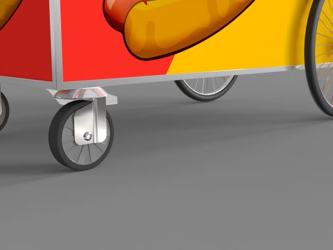 Food Stand - Cart 5 Model 3D