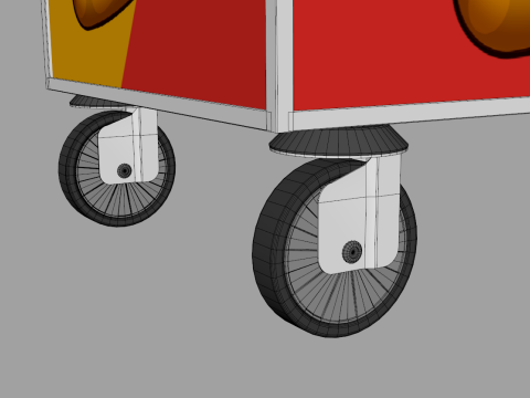 Food Stand - Cart 5 Model 3D