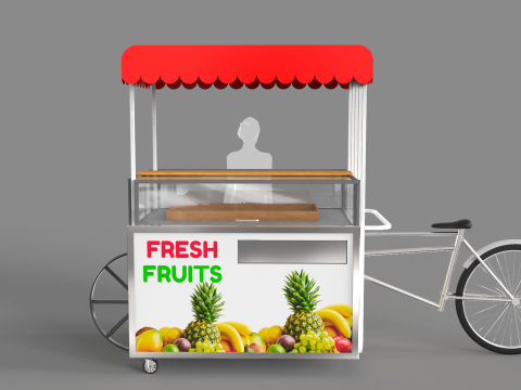 Food Stand - Cart 6 3D Model