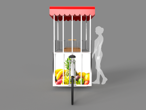 Food Stand - Cart 6 3D Model