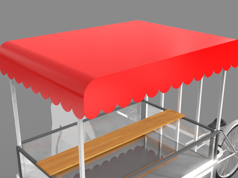 Food Stand - Cart 6 3D Model