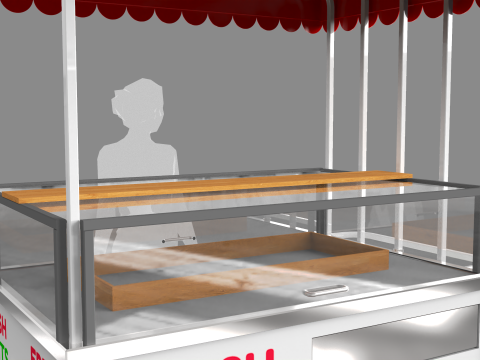 Food Stand - Cart 6 3D Model