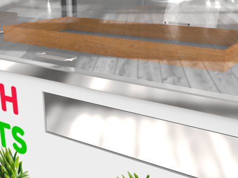Food Stand - Cart 6 3D Model