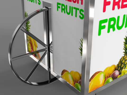 Food Stand - Cart 6 3D Model