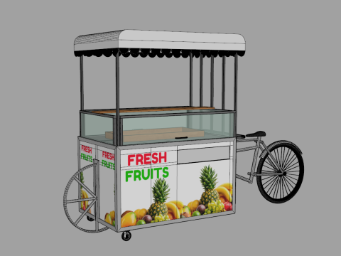 Food Stand - Cart 6 3D Model