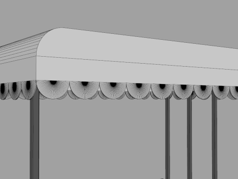 Food Stand - Cart 6 3D Model
