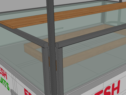 Food Stand - Cart 6 3D Model