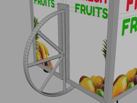 Food Stand - Cart 6 3D Model