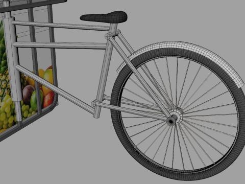 Food Stand - Cart 6 3D Model